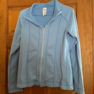 Blue zip up sweatshirt